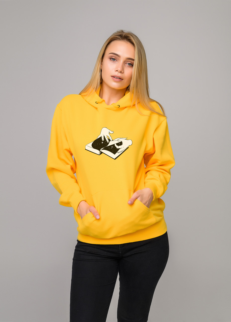 

Толстовка жёлтая LOYS cosmo book, Толстовка жёлтая LOYS cosmo book S