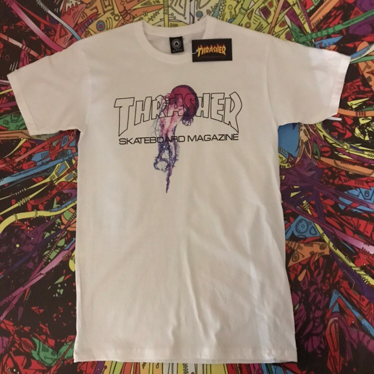 

Футболка белая LOYS Thrasher Medusa, Футболка белая LOYS Thrasher Medusa S