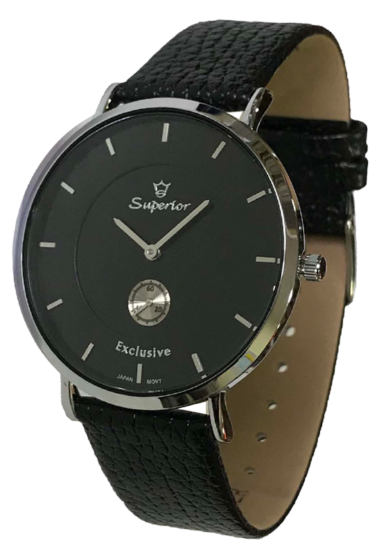 

Мужские часы Superior Эксклюзив классические (5490 silver black Exclusive)