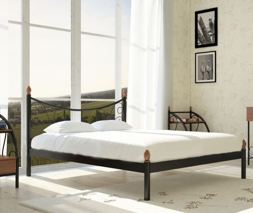 

Кровать Калипсо-2 Металл-дизайн черный бархат 140х200