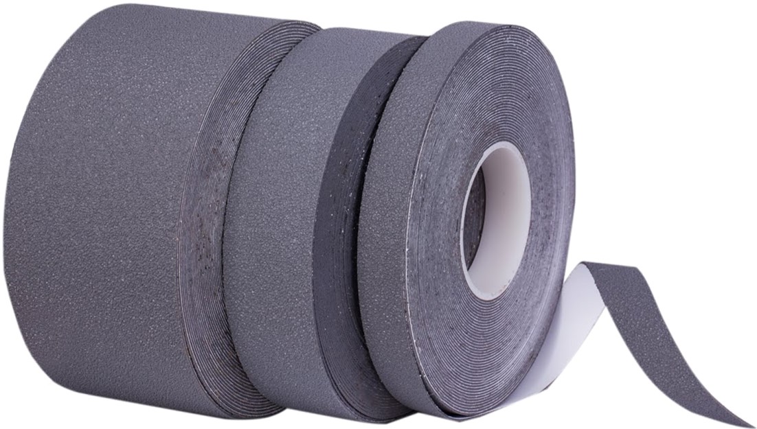 

Антискользящая лента Heskins Resilient Safety-Grip упругая 100 мм х 18.3 м Серая (H3415S100)