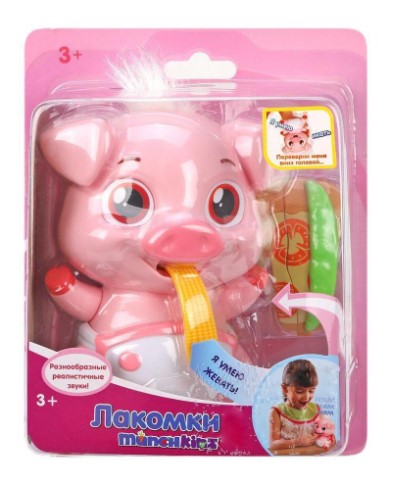 

Игрушка интерактивная Лакомки-Munchkinz Свинка пластмасса 15 см