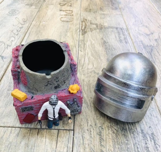 

Трехуровневый шлем PUBG PlayerUnknown's персонализированная пепельница 12 * 15 * 15 см