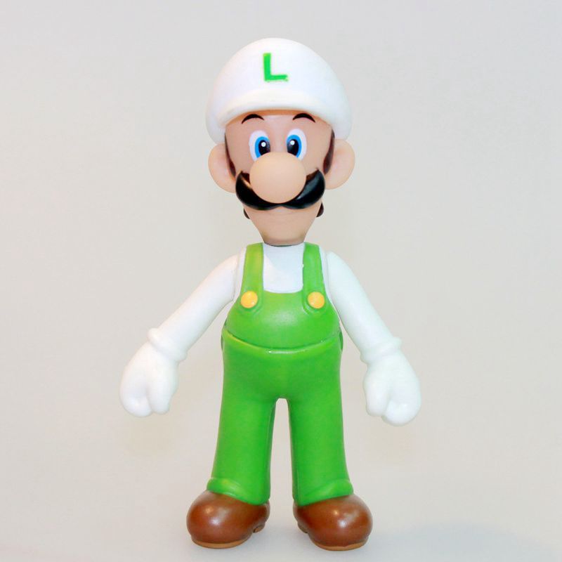 

Фигурка Super Mario Super Size Luigi Луиджи белая шляпа 23см