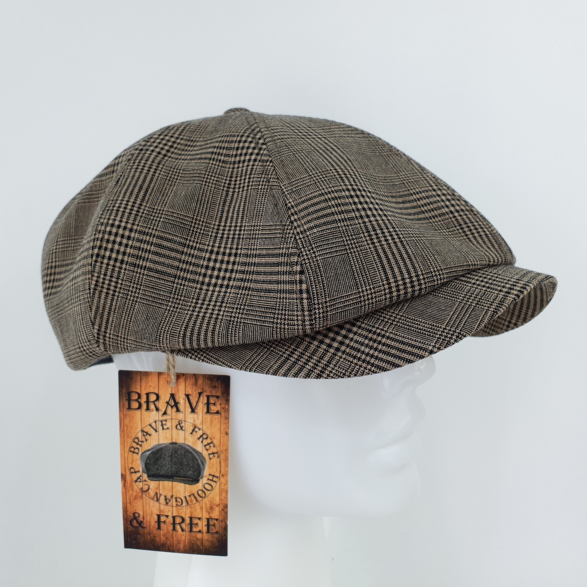 

Кепка восьмиклинка, хулиганка BRAVE&FREE р.56 (Y833-856)