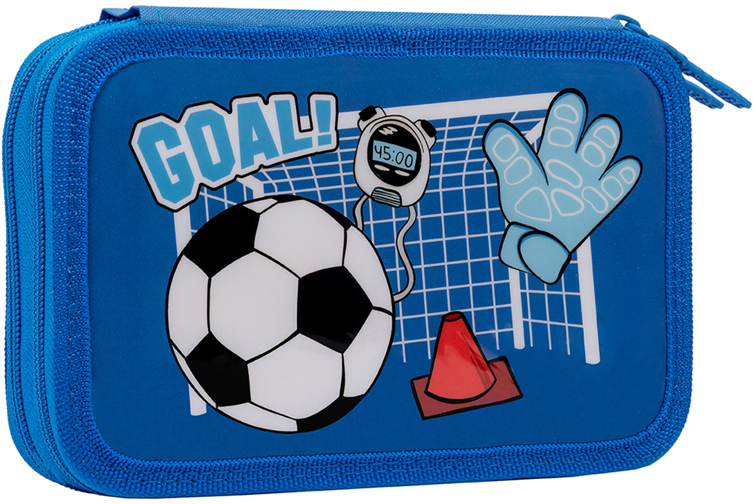 

Пенал твердый 1 Вересня двойной HP-01 Football синий (532985)