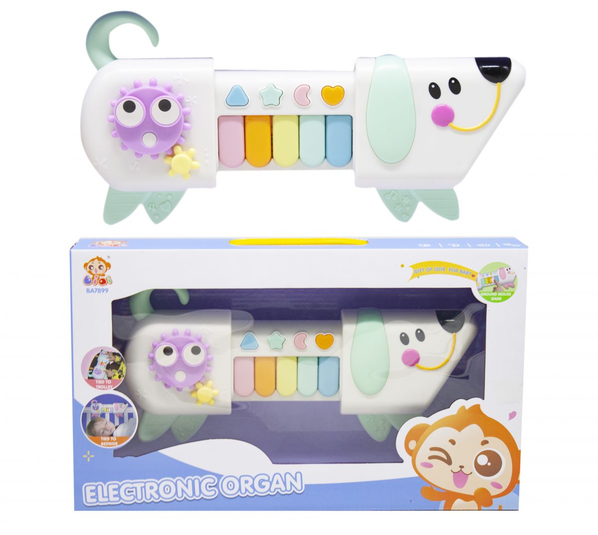 

Орган складной Puppy Electronic Organ бирюзовый JIA YU TOY (BA7899) (125826)