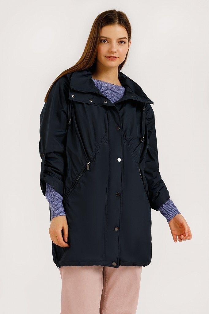 

Женская куртка на тонком синтепоне Finn Flare 20012027B-101 XXL Темно-синяя
