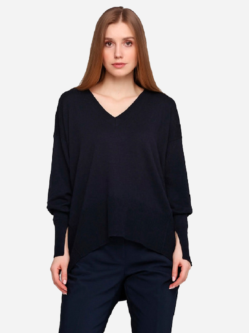 

Пуловер H&M 4670290  Темно-синий, Пуловер H&M 4670290 XS Темно-синий