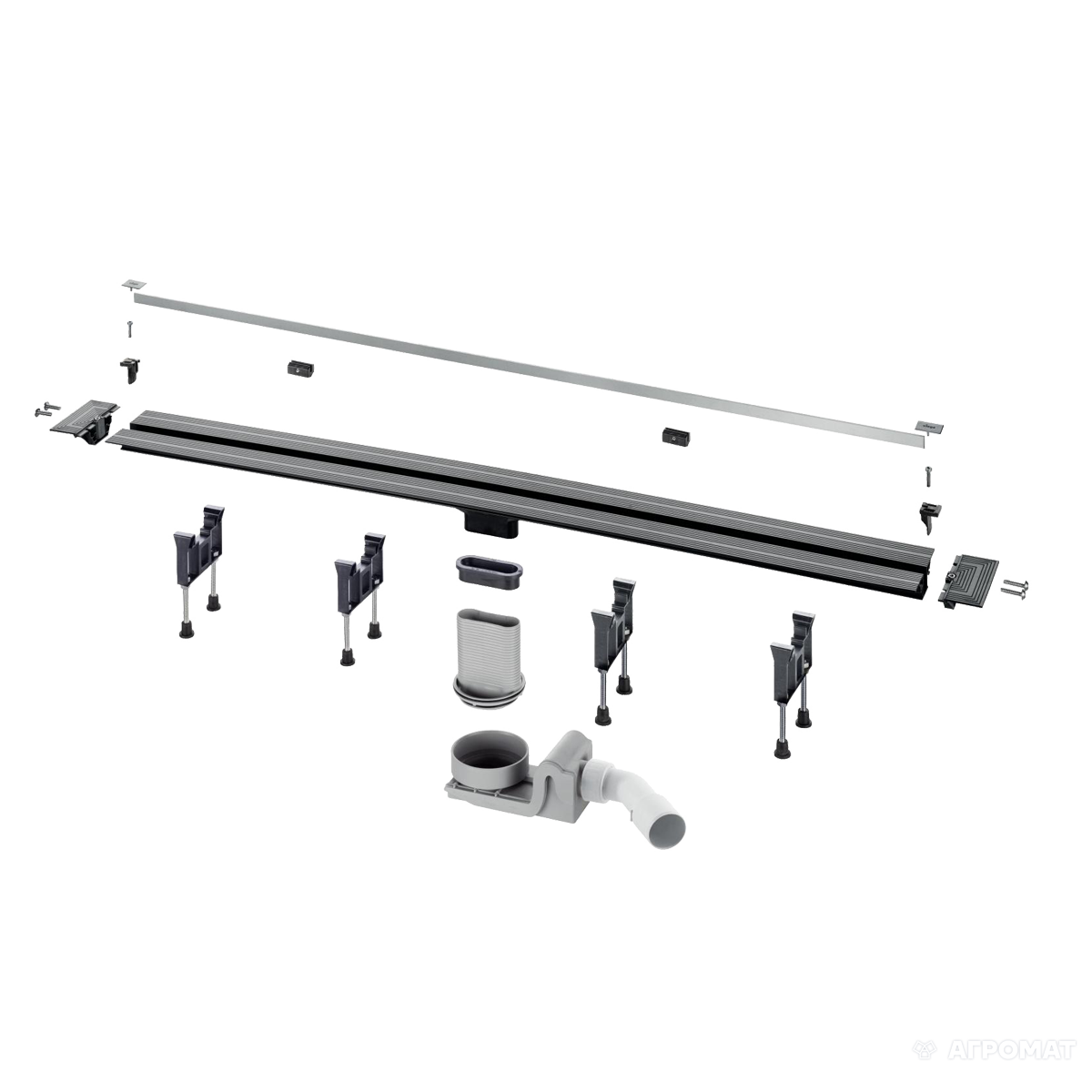 

704353 Advantix Vario Душевой лоток с вставкой мат. 300-1200mm