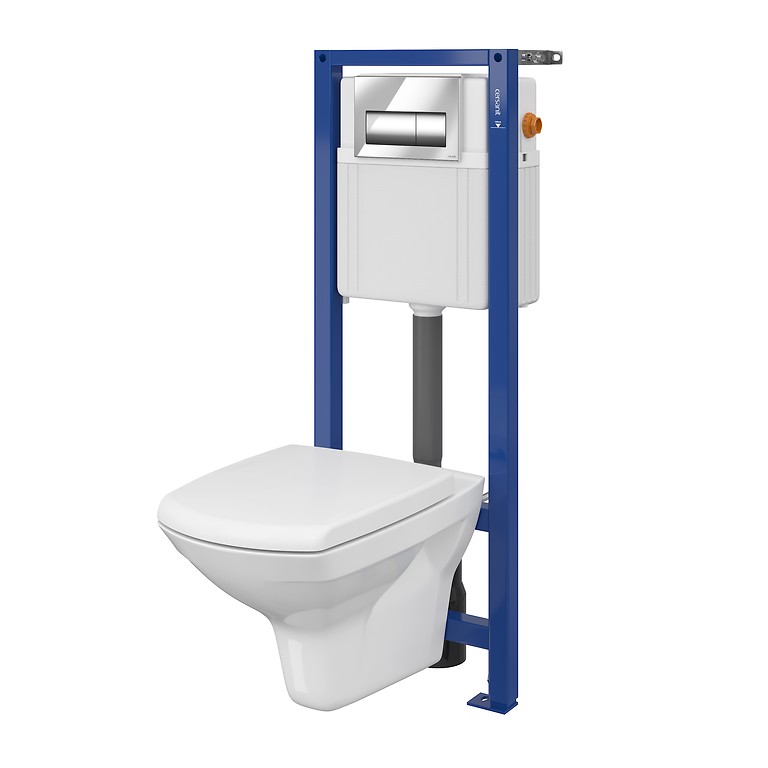 

Комплект B207 Инсталляция AQUA 02 MECH с кнопкой Presto хром глянец + унитаз Carina Clean on с крышкй Soft Close дюропласт,антибак.