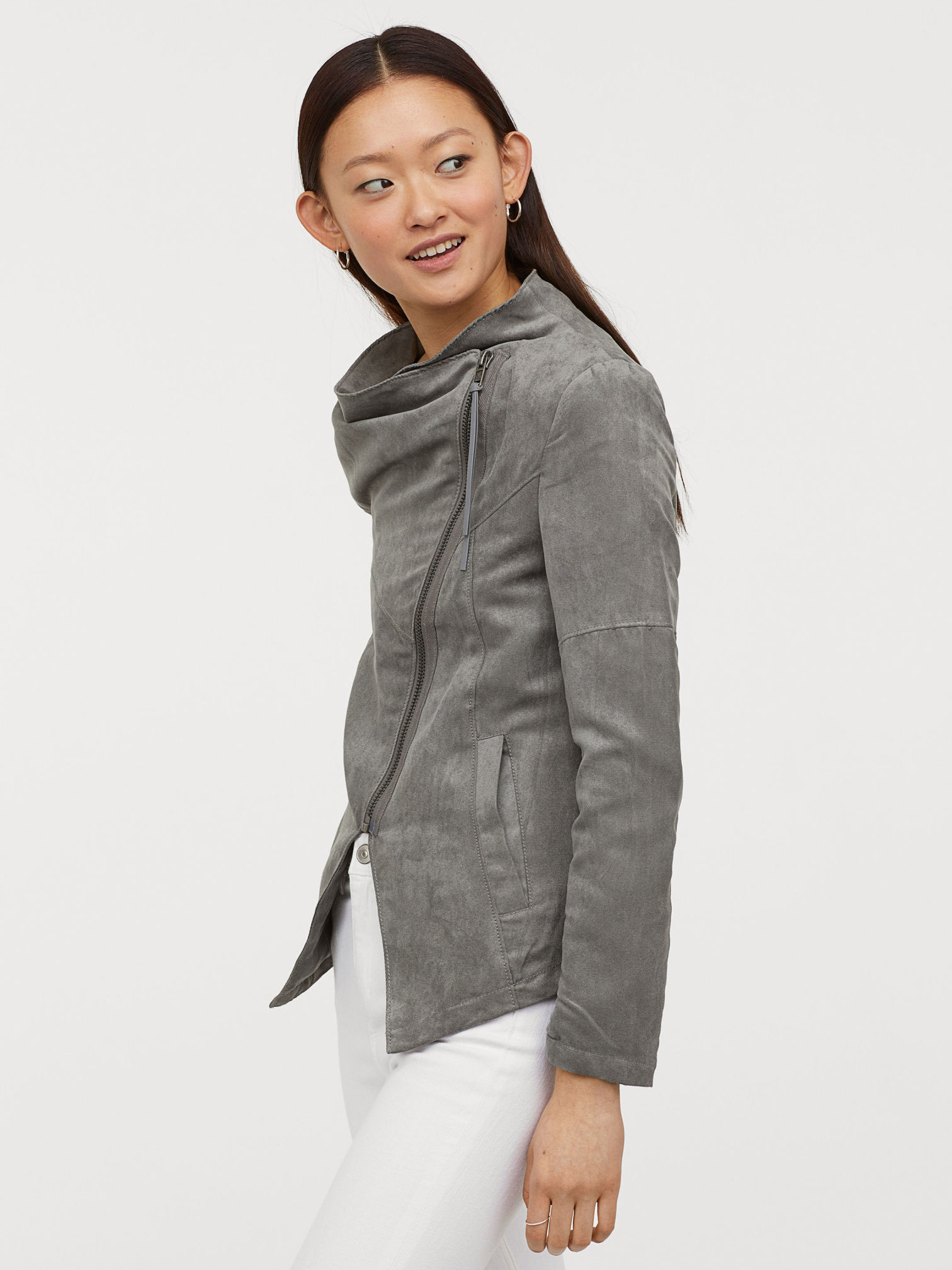 

Куртка H&M 060316657  Светло-серая, Куртка H&M 060316657 36 Светло-серая