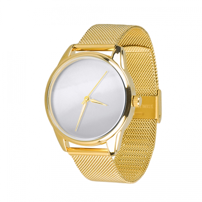 

Часы ZIZ Минимализм, ремешок из нержавеющей стали золото и дополнительный ремешок - original