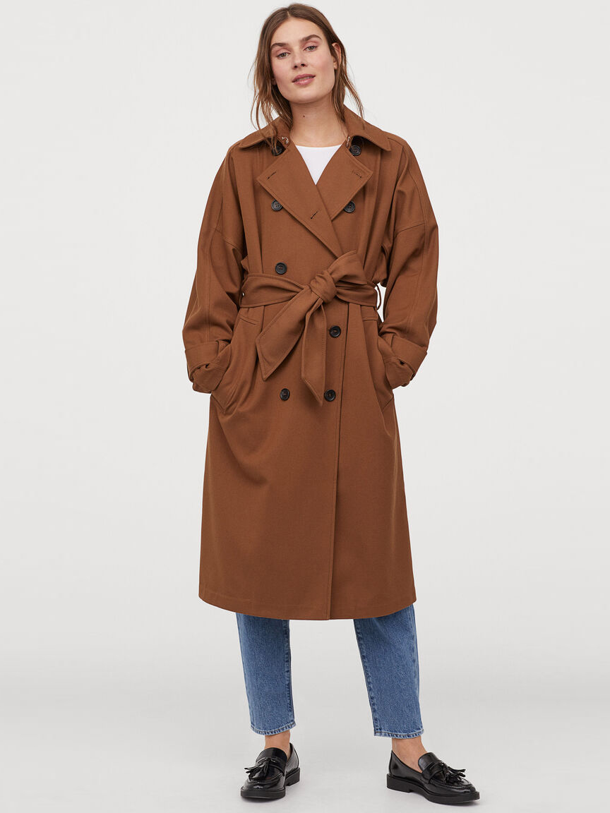 

Тренч H&M 060864055 XL/XXL Коричневый