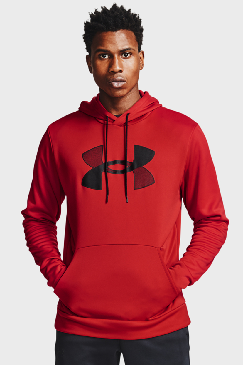 

Мужское красное худи UA Armour Fleece Big Logo HD Under Armour XL 1357085-600