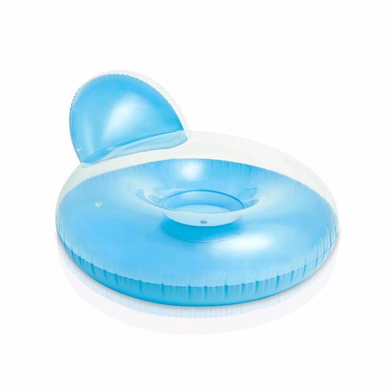 

Пляжное надувное кресло Intex 58889 Голубой Pillow-Back Lounges (137х122 см)