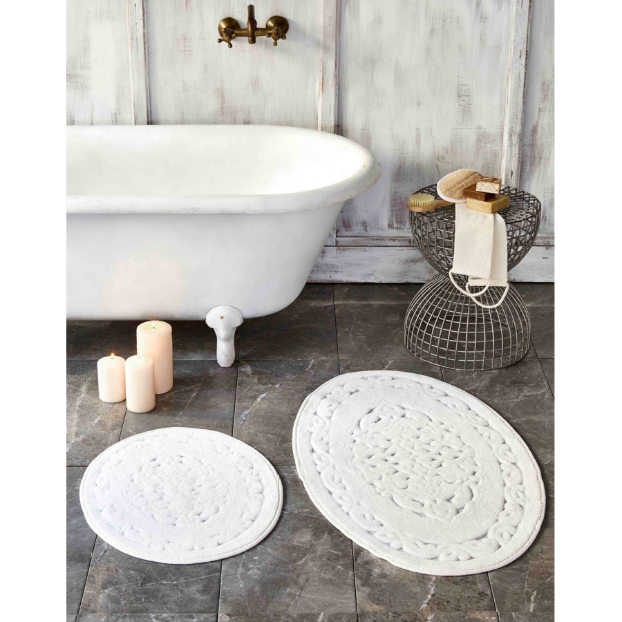 

Набор ковриков Karaca Home - Obi ecru молочный 60*100+50*60 (svt-2000022280044)