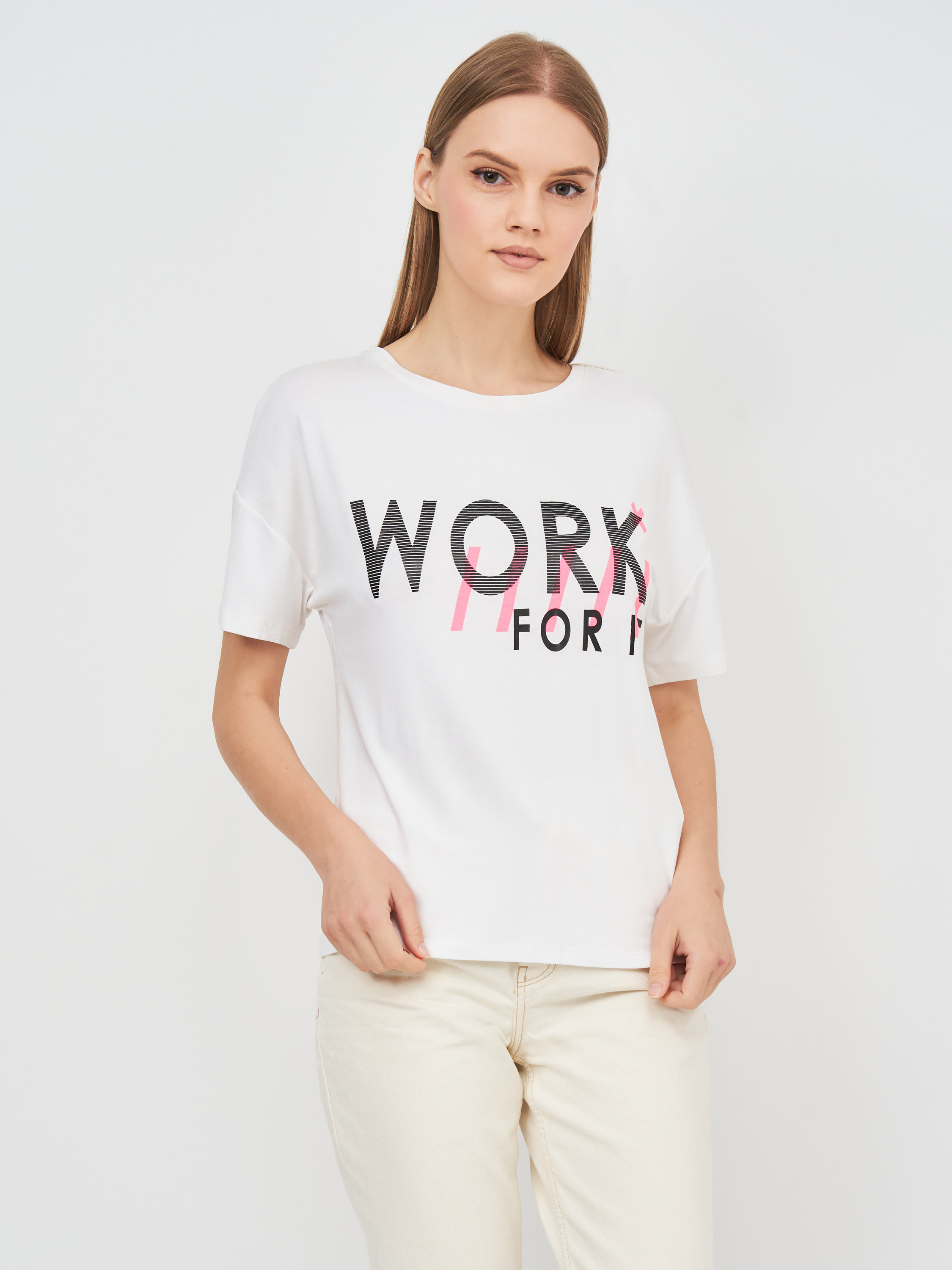 

Футболка Koton 7KAK12169YK  Off White, Футболка Koton 7KAK12169YK M Off White