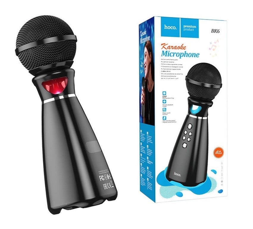 

Караоке микрофон Hoco Hi-song K song microphone Bluetooth 5.0