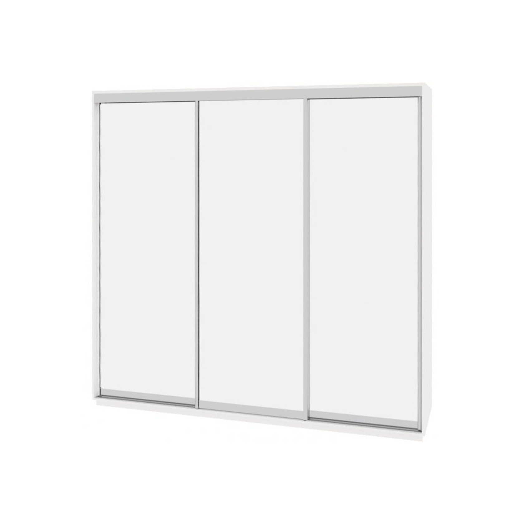 

Шкаф-купе Виват — 3 двери (ДОМ) Зеркало-Белый 230x60x220