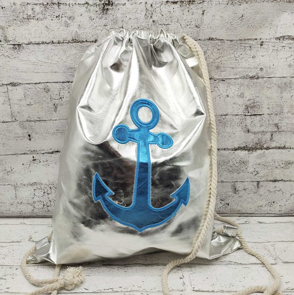 

Летний рюкзак женский Silver Anchor цвет серебро