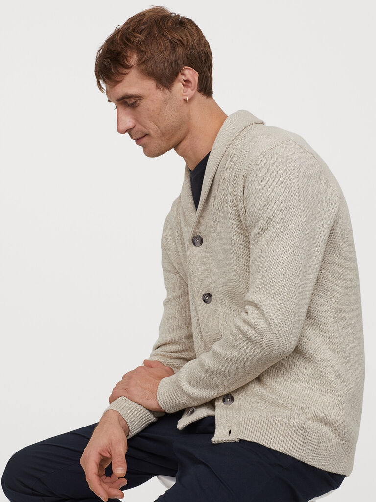 

Кардиган H&M 060810508  Светло-бежевый, Кардиган H&M 060810508 XS Светло-бежевый