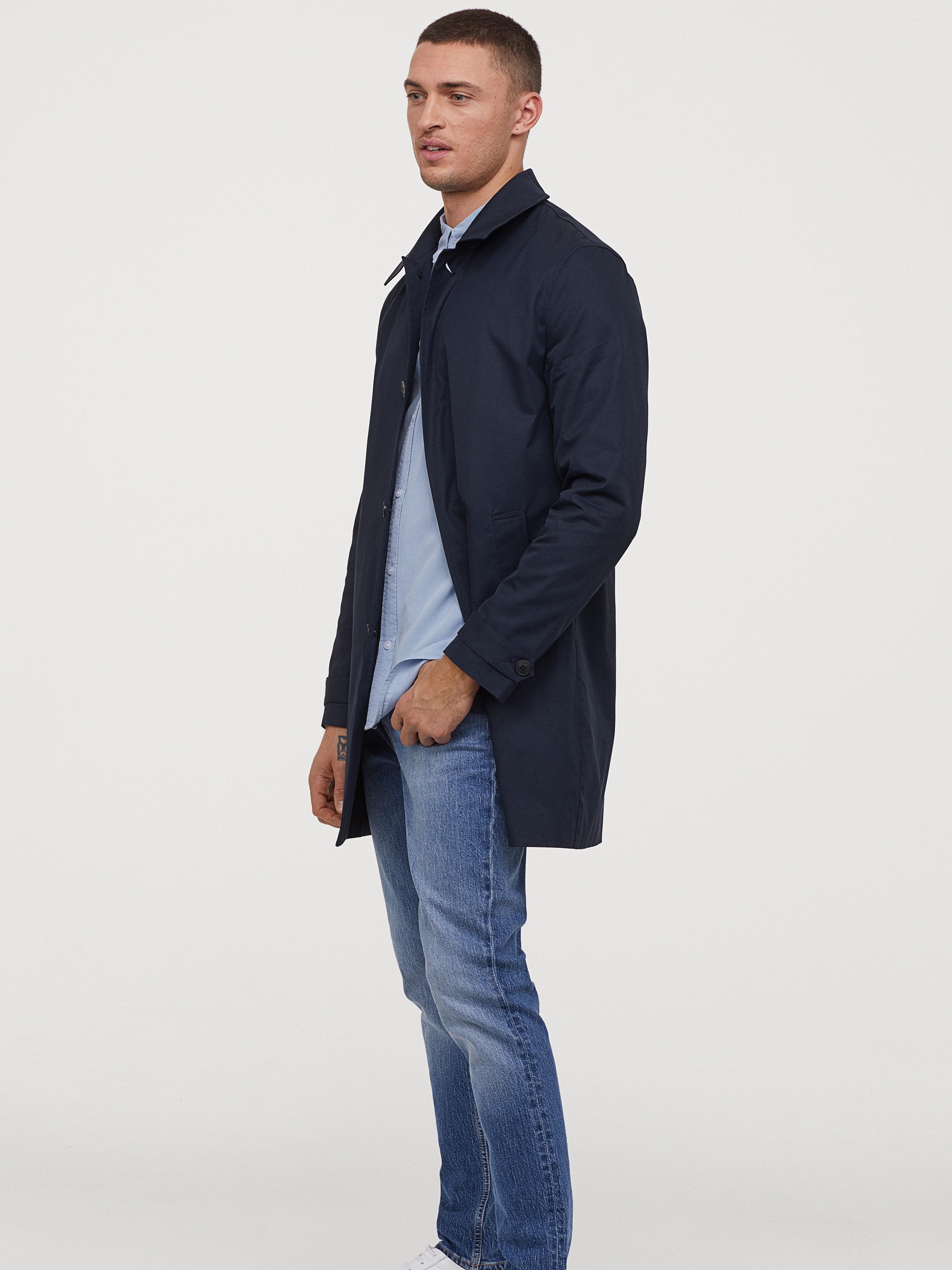 

Плащ H&M 060852641  Темно-синий, Плащ H&M 060852641 50 Темно-синий