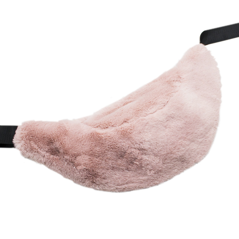 

Сумка Бананка на пояс женская Fantasy Accessories FA7001.277 меховая розовая