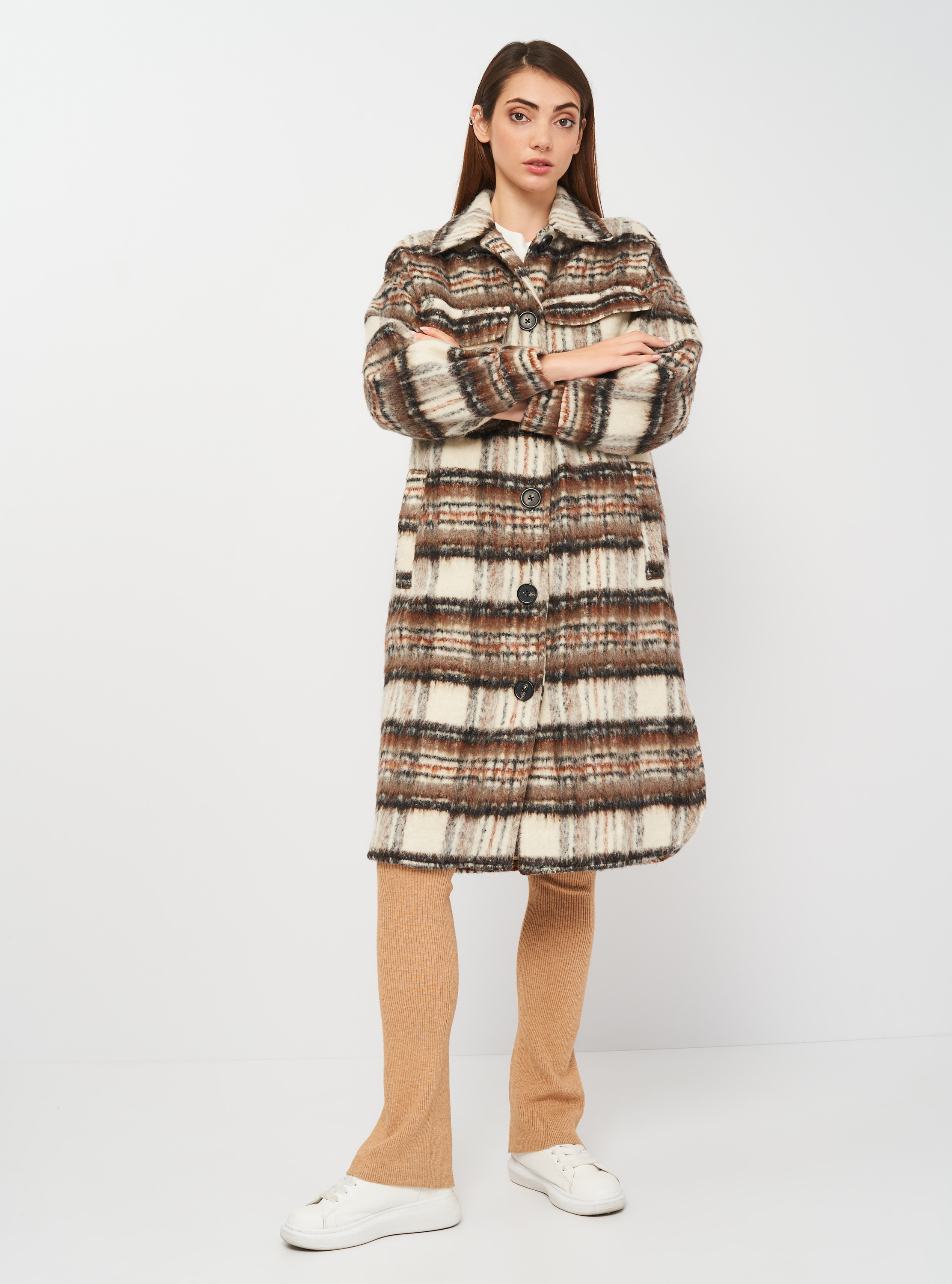 

Куртка-рубашка Stradivarius 5845/627/400 M Коричневая