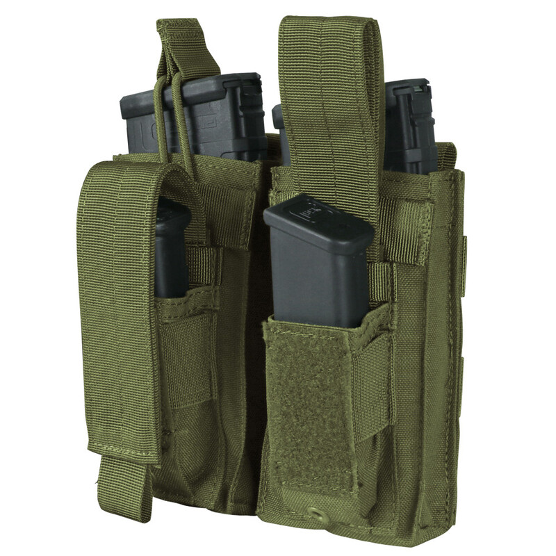 

Подсумок для магазина типа кенгуру Condor Double Kangaroo Mag Pouch MA51 Dig.Conc.Syst. A-TACS AU