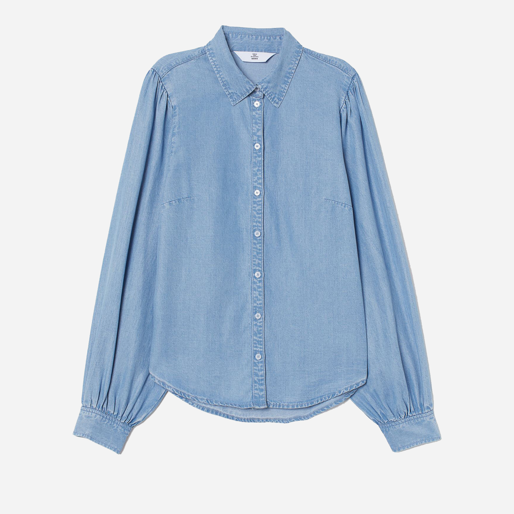 

Рубашка джинсовая H&M 8255331sdm  Светло-голубая, Рубашка джинсовая H&M 8255331sdm 42 Светло-голубая