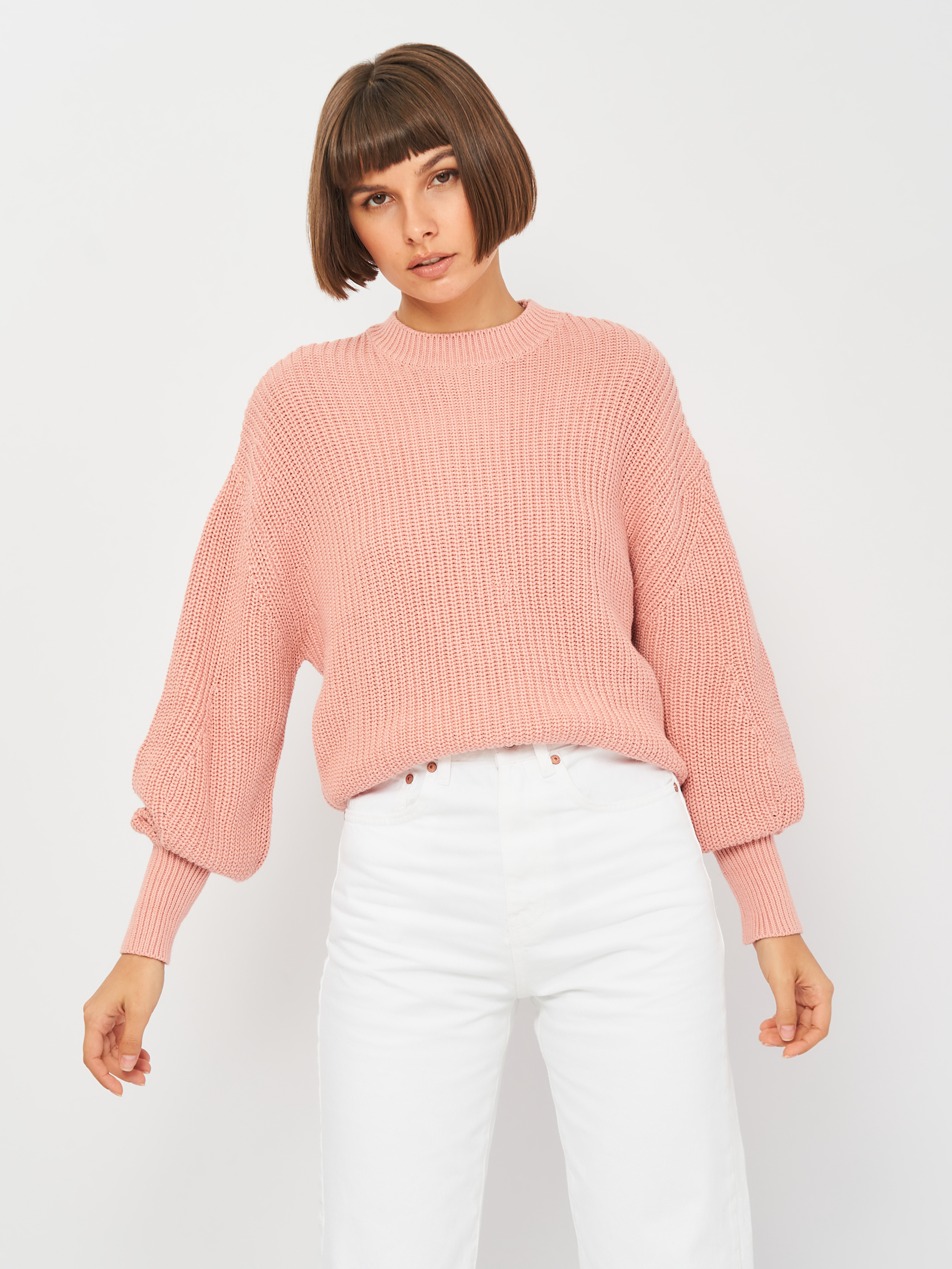 

Джемпер Stradivarius 1601/704/149 S Пудровый с розовым
