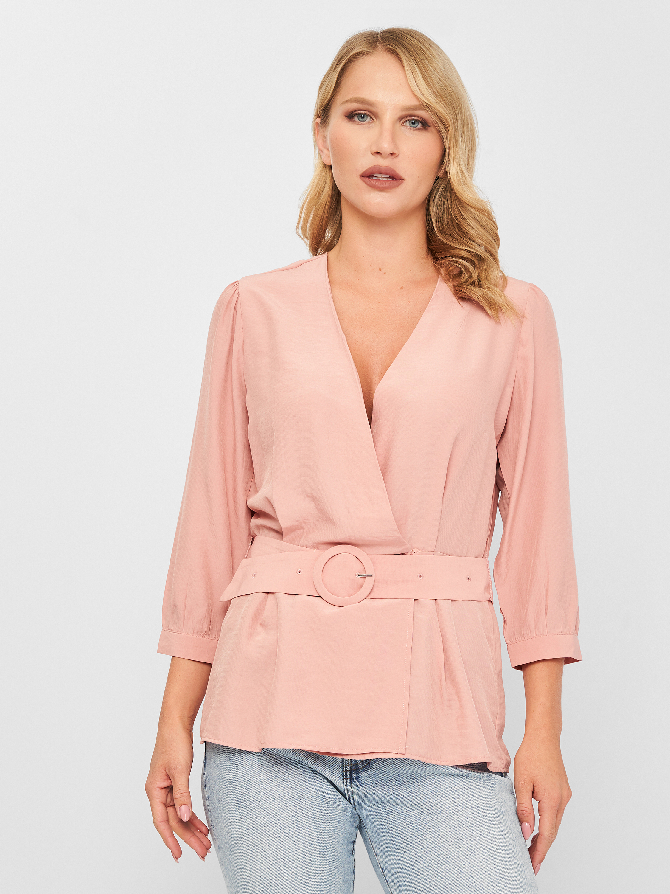 

Блузка Stradivarius 6051/694/141  Пудра, Блузка Stradivarius 6051/694/141 M Пудра