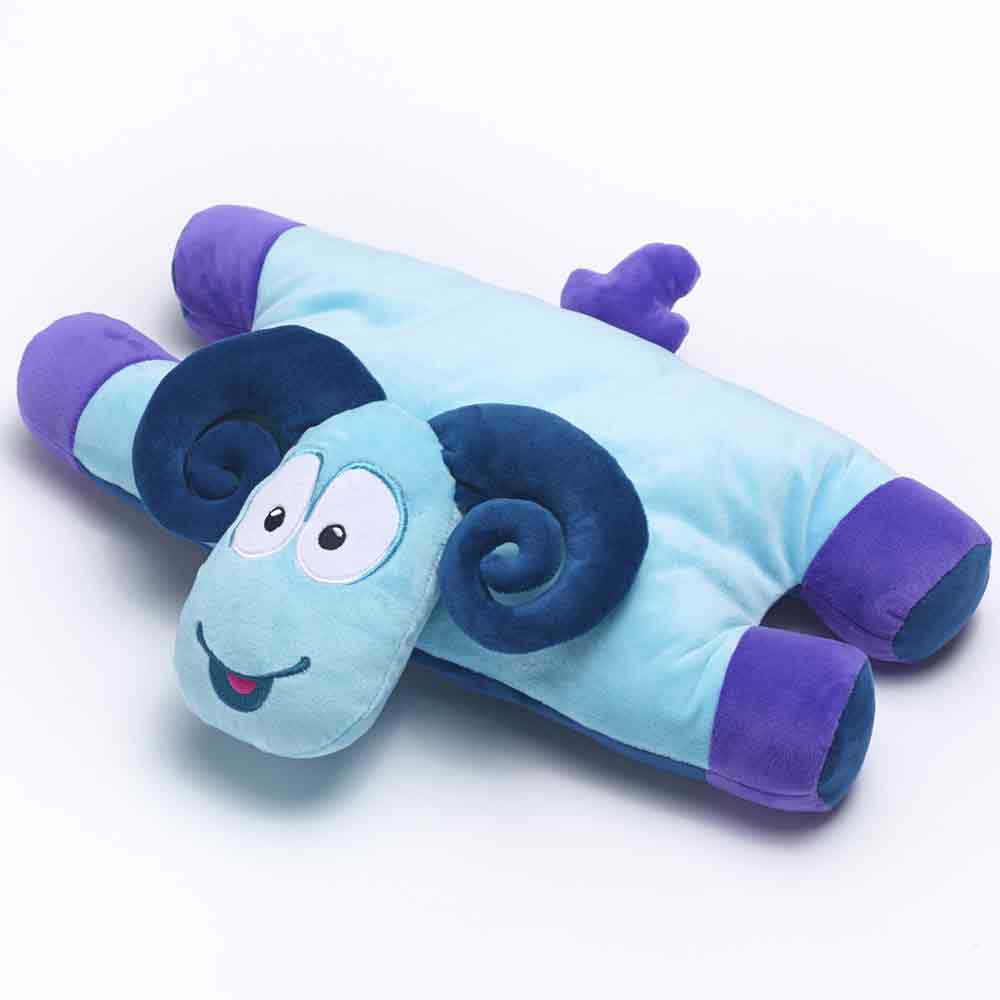 

Детская подушка - игрушка для путешествий Travel Blue Sammy the Ram Travel Pillow Барашек голубой (287)