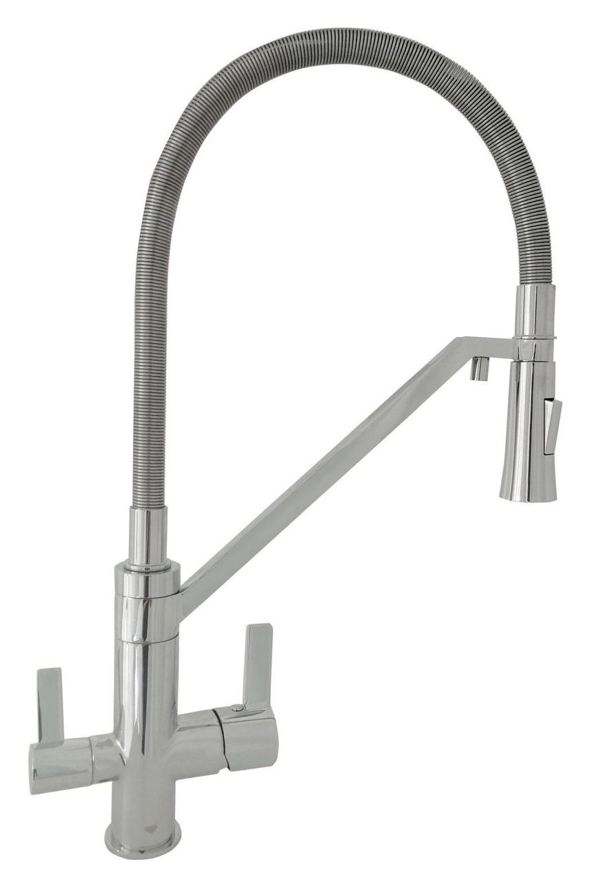 

Смеситель кухонный Topaz ZARA-P-8812-H24-S комбинированный под осмос