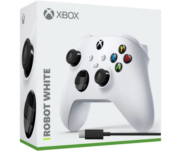 

Microsoft Xbox Series X | S Wireless Controller with Bluetooth (Robot White) + USB Type-C кабель