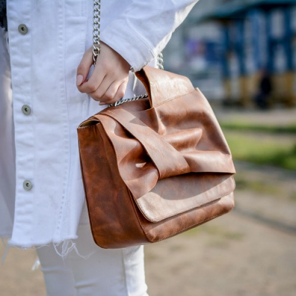 

Кожаная сумочка женская LL №90888 brown