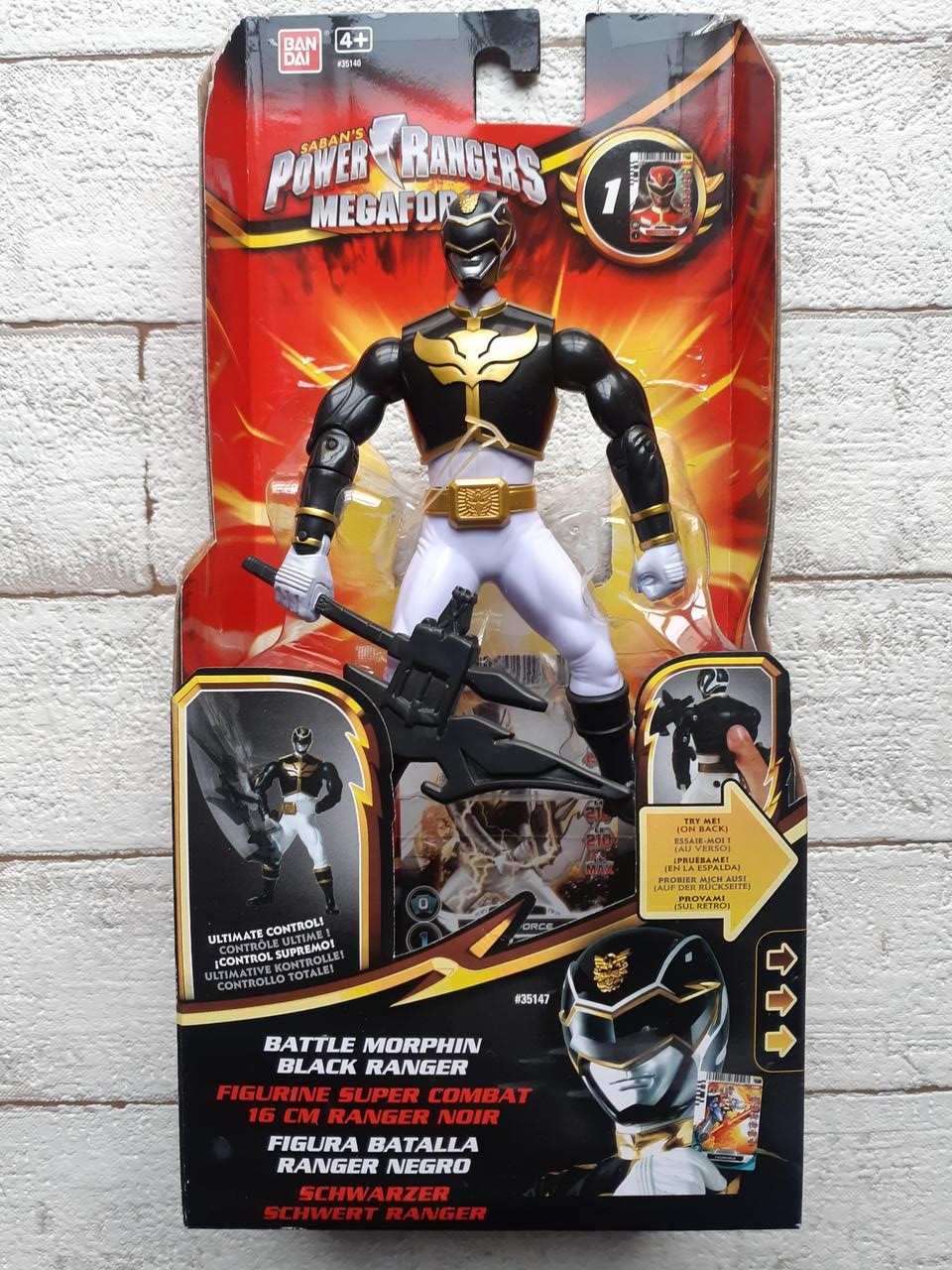 

Фигурка Power Rangers Bandai 16см Черный рейнджер 35147