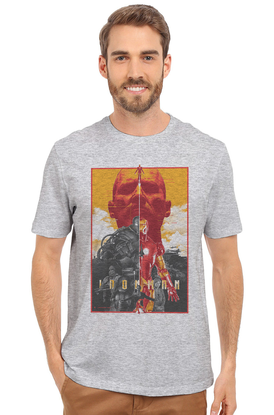 

Футболка OWEAR с принтом Комиксы 1177-M-GH7 XXL Серый-меланж