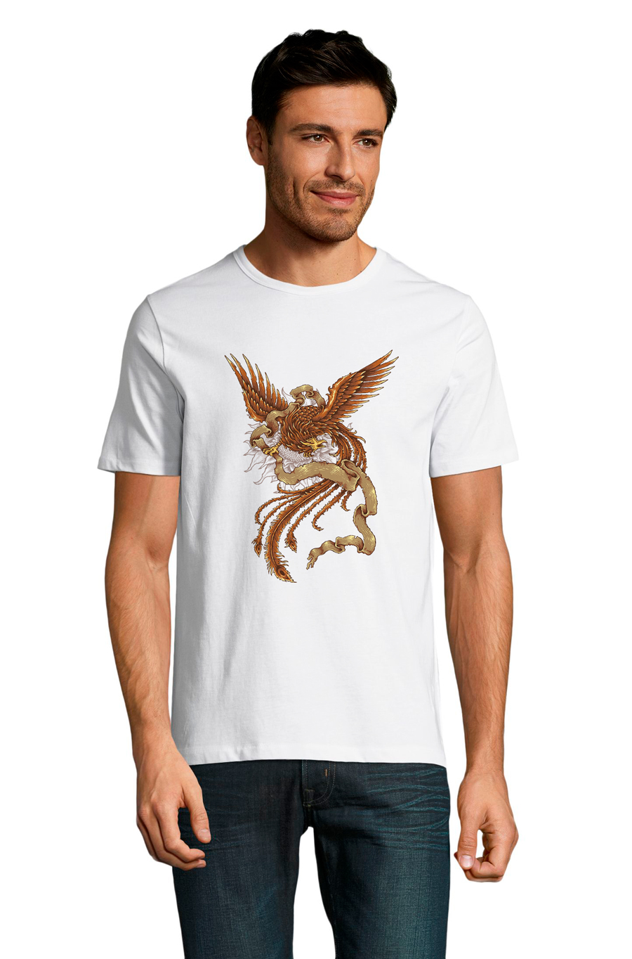 

Футболка OWEAR с ярким принтом 2929-M-WH2  Белый, Футболка OWEAR с ярким принтом 2929-M-WH2 L Белый