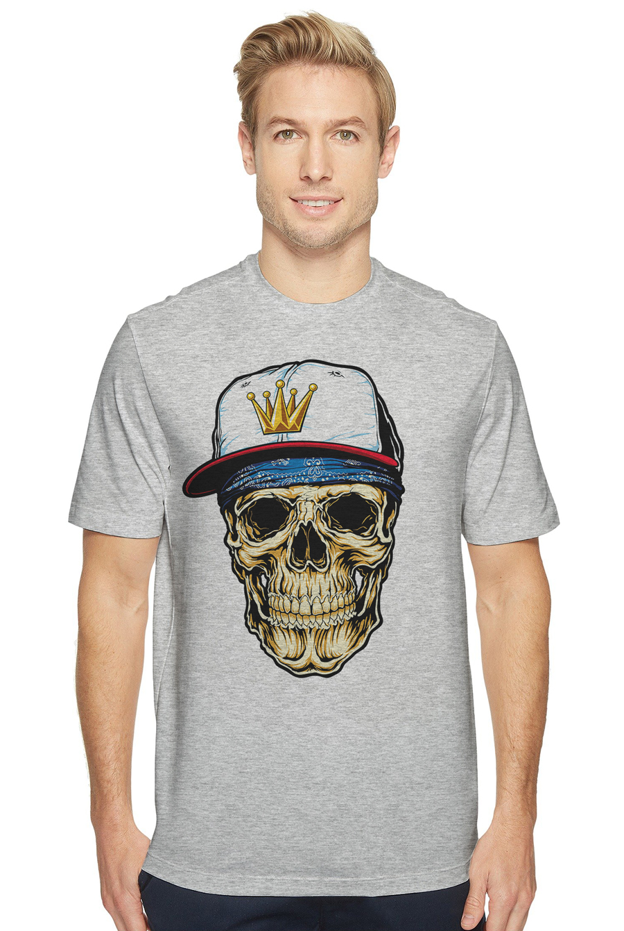 

Футболка OWEAR с принтом Скелет 123-M-GH7  Серый-меланж, Футболка OWEAR с принтом Скелет 123-M-GH7 L Серый-меланж