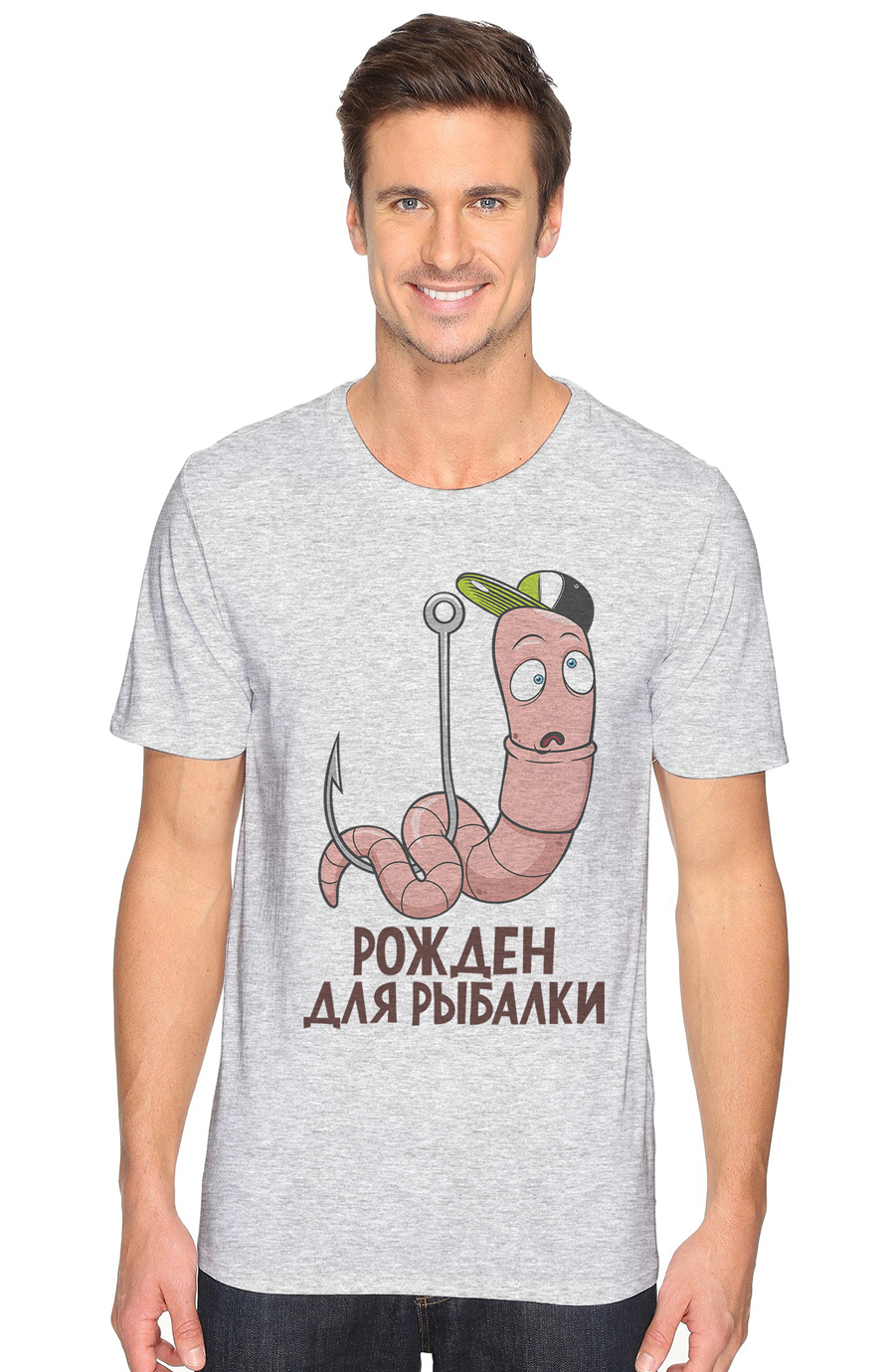 

Футболка OWEAR с принтом Рыбалка 111-45-M-GH9 XXL Серый-меланж
