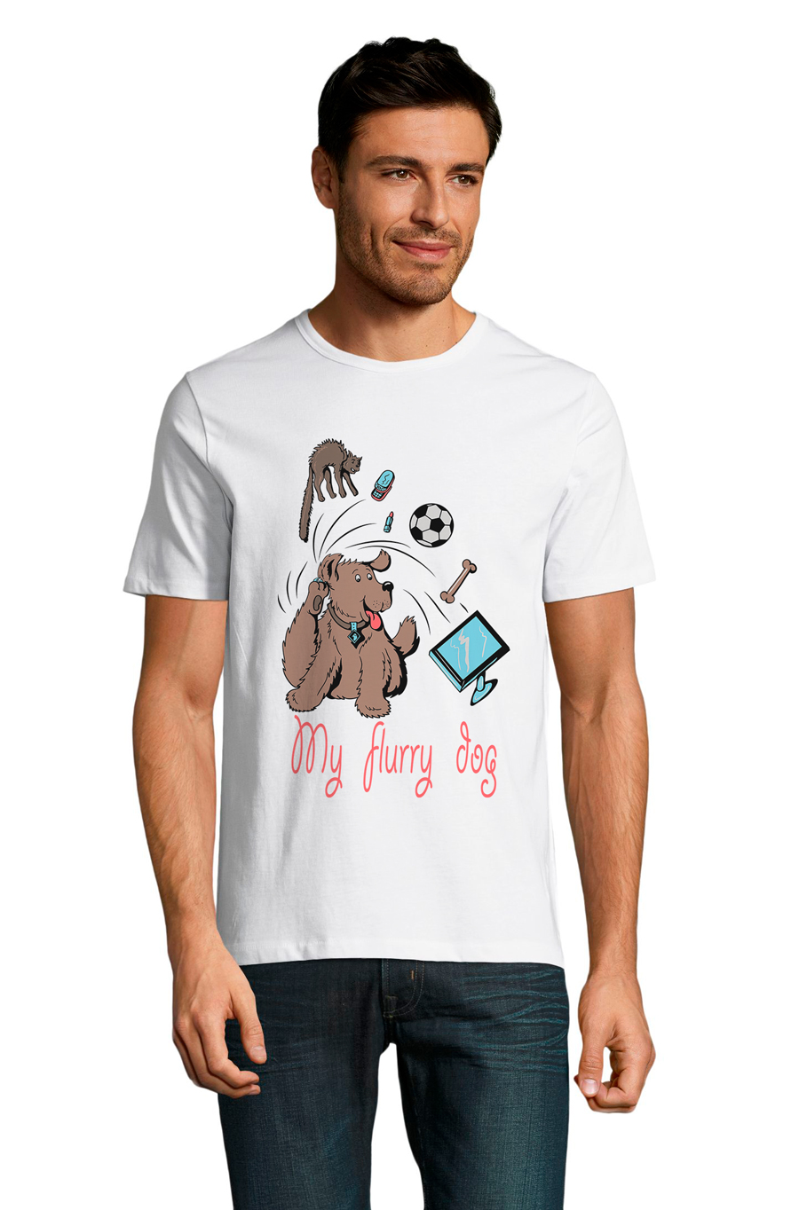 

Футболка OWEAR с ярким принтом 3065-M-WH2 XXL Белый
