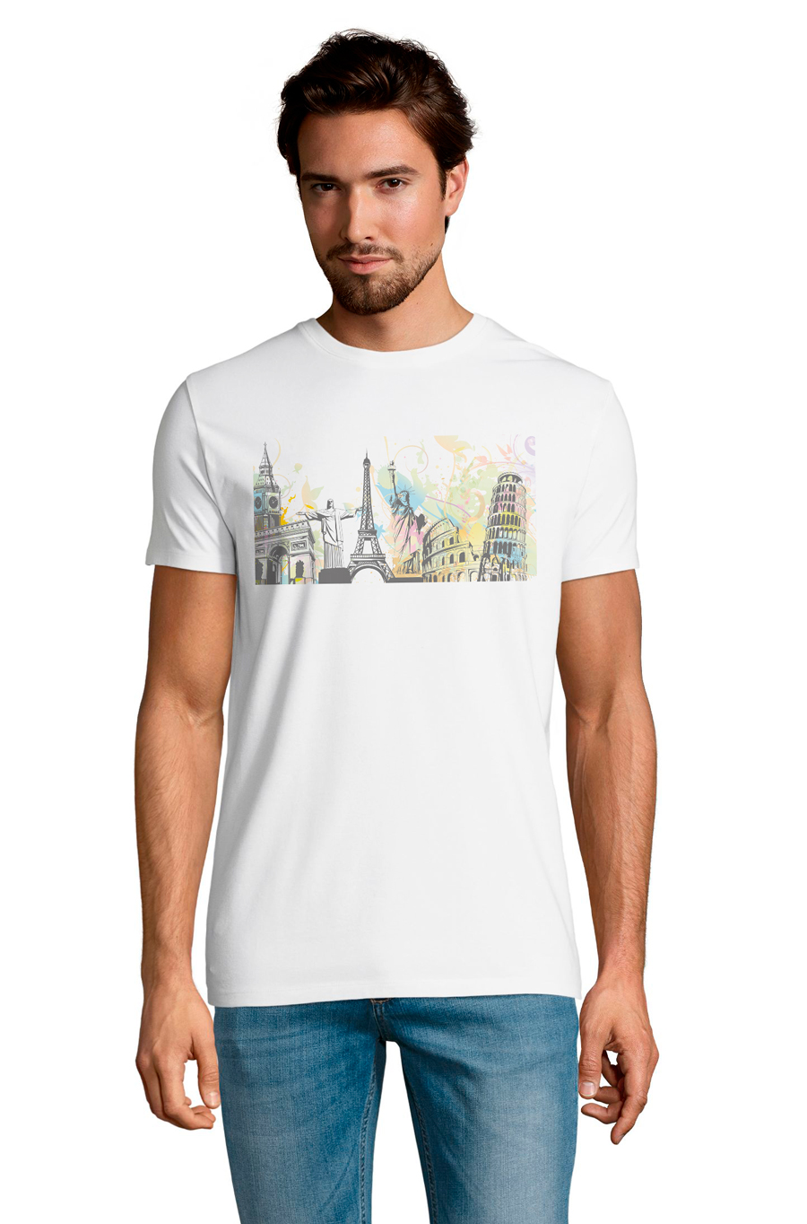 

Футболка OWEAR с принтом Города и Страны 767-M-WH3 XXL Белый