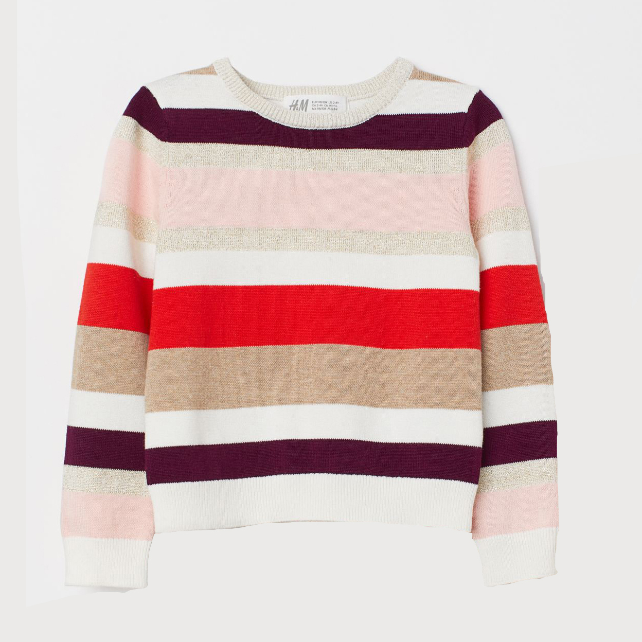 

Джемпер H&M 1008-6173848 110-116 см Мультиполоска