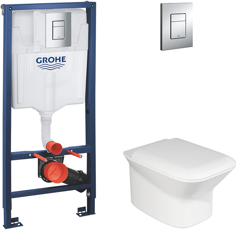 

Инсталляция GROHE Rapid SL 38772001 + унитаз AZZURRA Prua PRU100B1/SOSK с сиденьем SoftClose PRU1800/F дюропласт