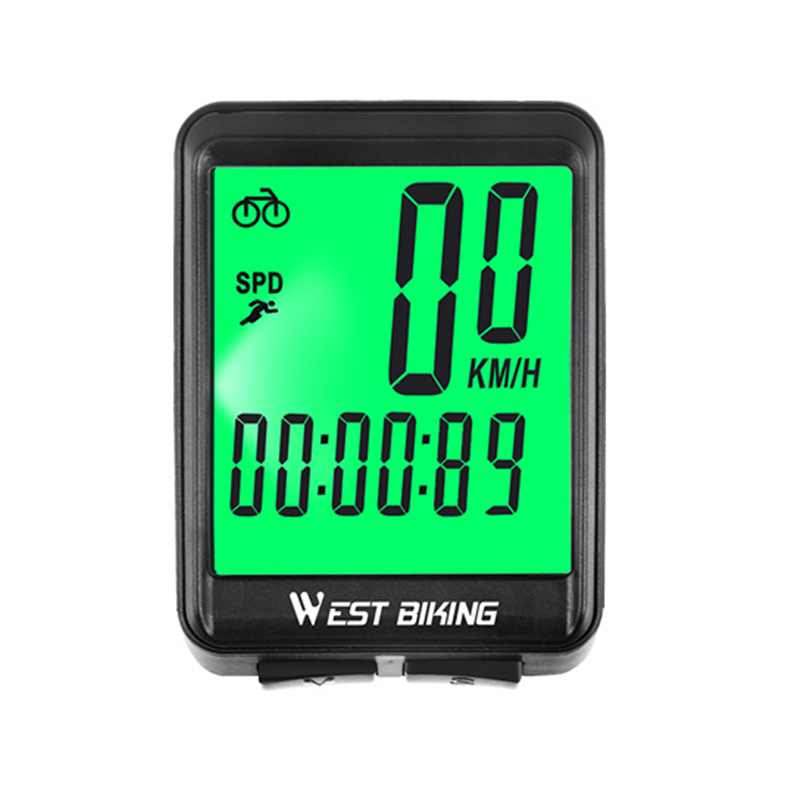 

Велокомпьютер West Biking 0702054 Green с подсветкой Проводной