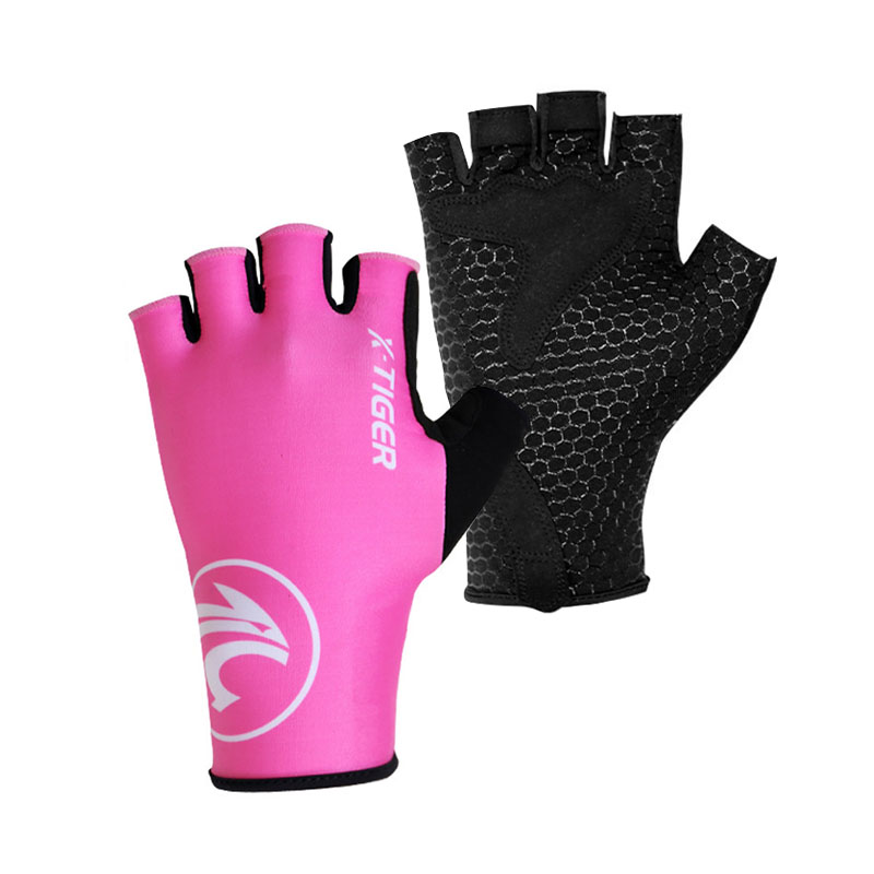 

Перчатки велосипедные спортивные X-Tiger XM-DPST-17503 XL Pink White без пальцев