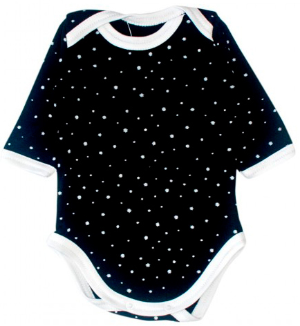 

Бодик MISHKA черный Little stars звездочки 68 (1041011-68)
