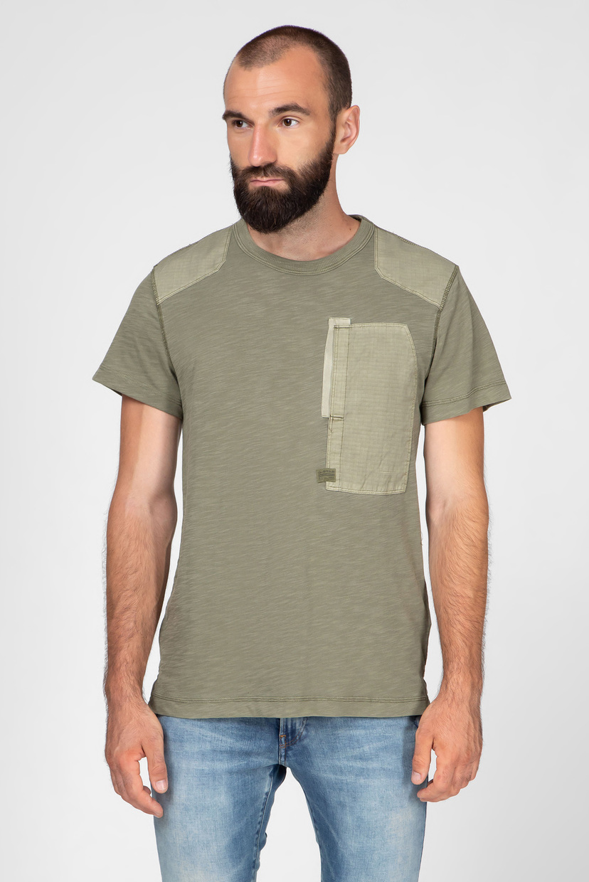 

Мужская зеленая футболка Arris pkt G-Star RAW S D12859,B136